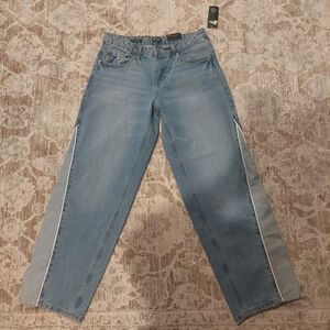 Blue Denim Barrel Jeans